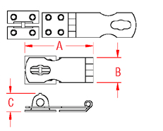 Safety Hasp Drawing